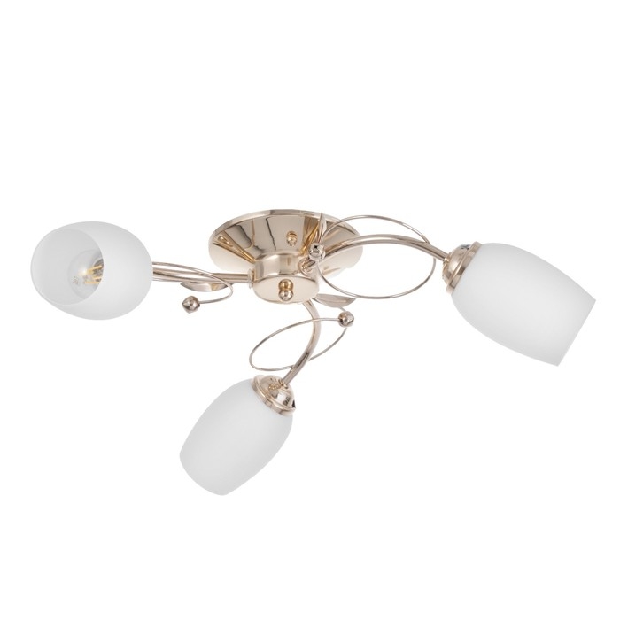 Люстра потолочная Кера 3х60Вт Е14 Золото 56x56x18 см Люстра потолочная Кера 3х60Вт Е14 Золото 56x56x18 см