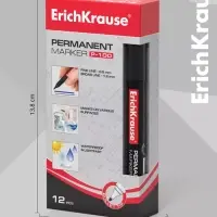 Маркер перманентный ErichKrause P-100, 0.5-1.2 мм, чернила на спиртовой основе светостойкие, водостойкие без ксилола, чёрный