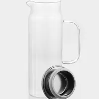 Кувшин стеклянный "Грани", крышка-сито, 1200 мл, 13х9х25 Кувшин стеклянный "Грани", крышка-сито, 1200 мл, 13х9х25