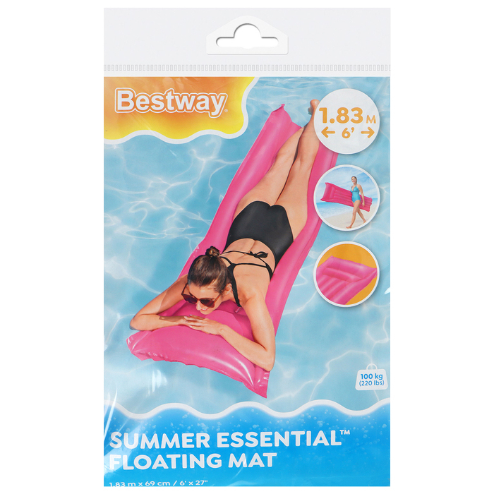 Матрас для плавания, 183 х 69 см, цвет МИКС, 44007 Bestway Матрас для плавания, 183 х 69 см, цвет МИКС, 44007 Bestway