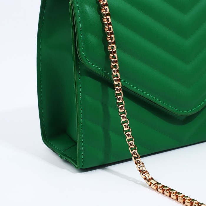 Сумка-мессенджер на магните, цвет зелёный Сумка-мессенджер на магните, цвет зелёный