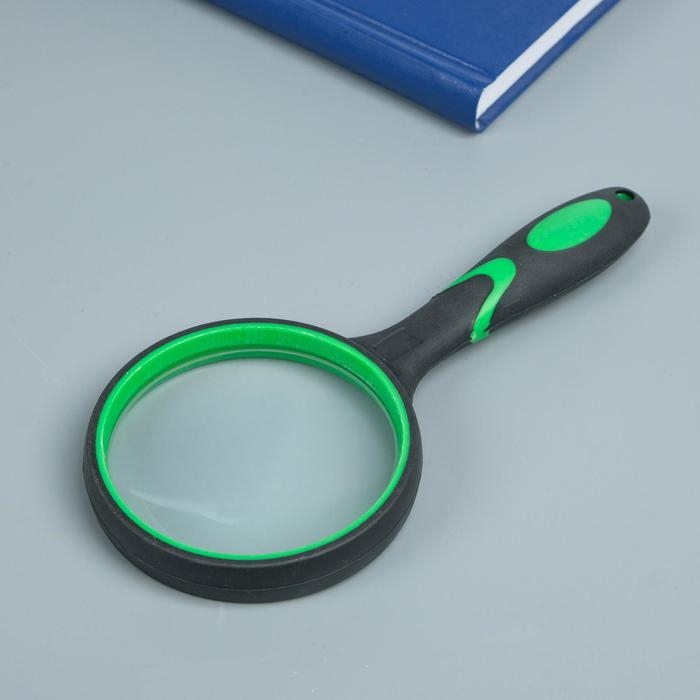 Лупа классическая, прорезиненный корпус 5х, d=7,5см, микс Лупа классическая, прорезиненный корпус 5х, d=7,5см, микс