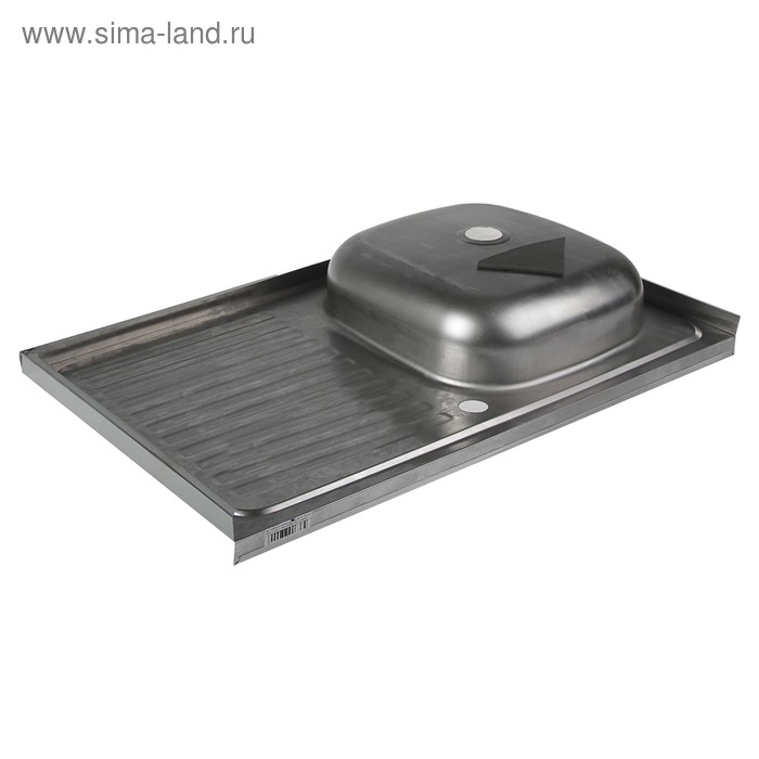 Мойка кухонная  Мойка кухонная "Владикс", накладная, без сифона, 80х50 см, правая, нержавеющая сталь 0.4 мм