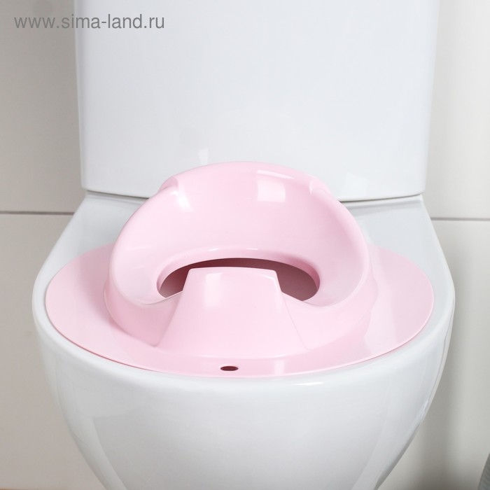 Детская накладка - сиденье на унитаз «Бамбино», цвет розовый Детская накладка - сиденье на унитаз «Бамбино», цвет розовый