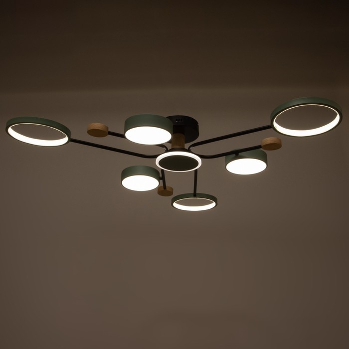 Люстра с ПДУ 2298/7GN LED 156Вт 3000-6000К зеленый 105х99х15 см BayerLux