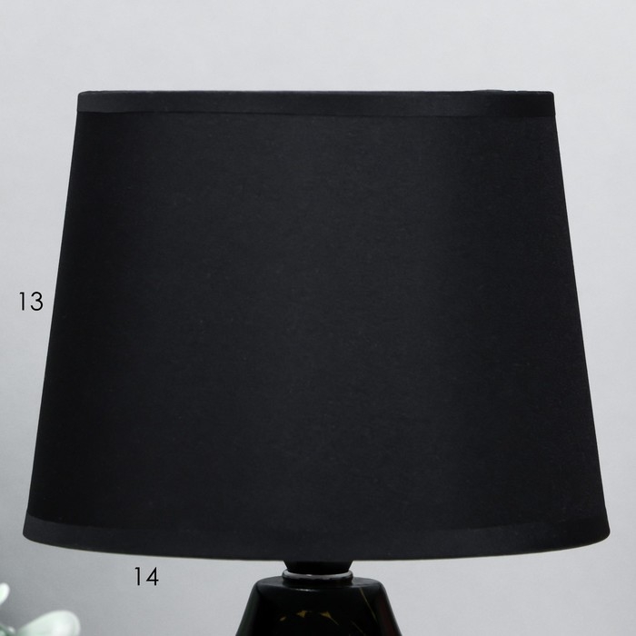 Настольная лампа "Гелла" E14 40Вт черный 18х18х29 см RISALUX