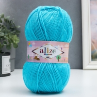 Пряжа "Sekerim Bebe" 100% акрил 320м/100гр (287 бирюзовый) Пряжа "Sekerim Bebe" 100% акрил 320м/100гр (287 бирюзовый)