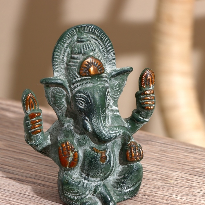 Сувенир Сувенир "Ганеша" антик, латунь 9 см