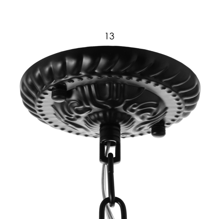 Люстра Люстра "Лукреция" 6хЕ27 40Вт чёрно-белый 77х77х37-72 см BayerLux