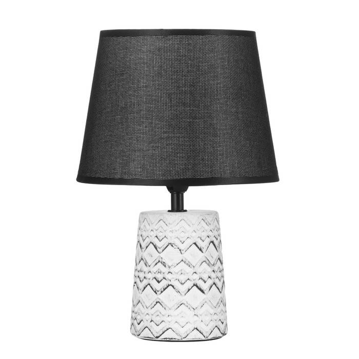 Настольная лампа Настольная лампа "Лейла" Е14 40Вт черно-белый 19х19х30 см RISALUX