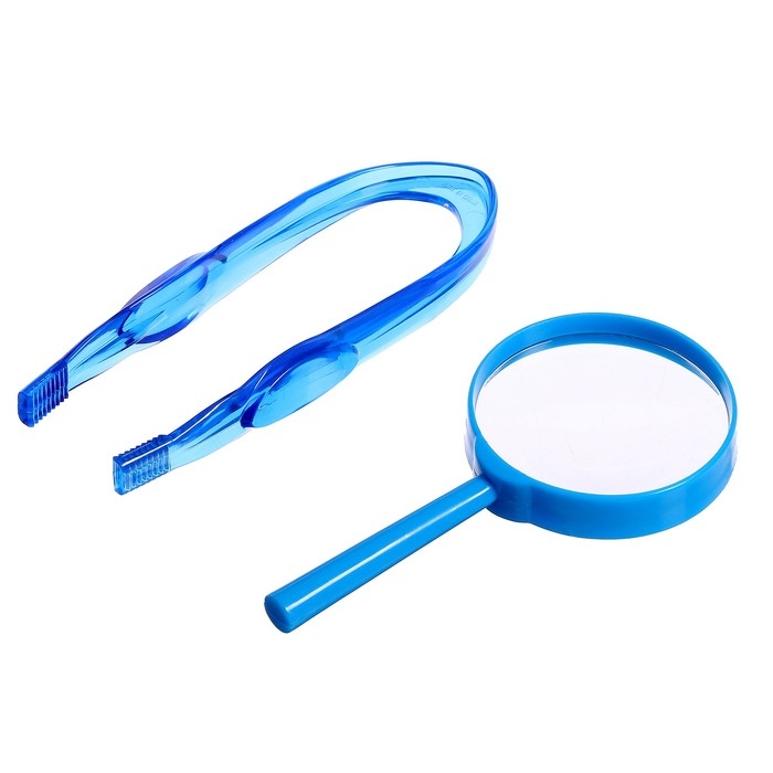 Набор для обучения &laquo;Пинцет и лупа&raquo;, МИКС, по методике Монтессори