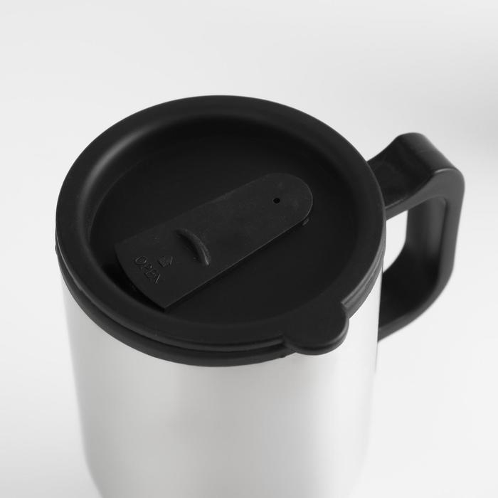 Термокружка, 450 мл, Автомобильная  Термокружка, 450 мл, Автомобильная "Мастер К", сохраняет тепло 4 ч, 16 х 8.5 см