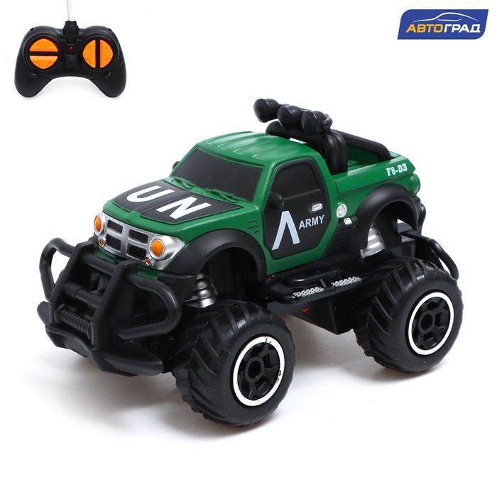 Джип радиоуправляемый «Армия», работает от батареек, цвет зелёный Джип радиоуправляемый «Армия», работает от батареек, цвет зелёный