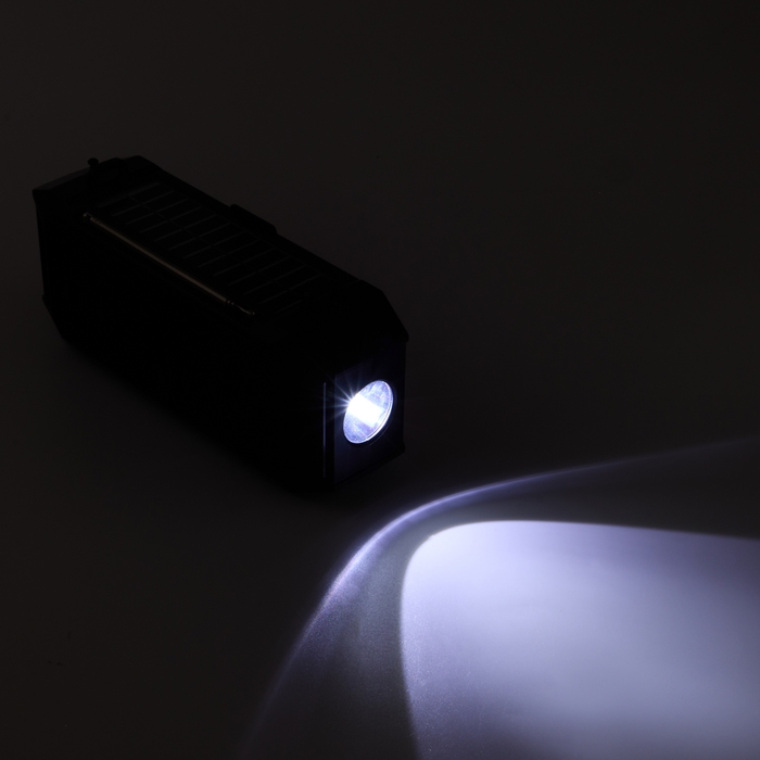 Фонарь аккумуляторный, 5Вт, 1200мАч, IPX5, Bluetooth, AUX, USB, радио, солнеч.бат, зеленый Фонарь аккумуляторный, 5Вт, 1200мАч, IPX5, Bluetooth, AUX, USB, радио, солнеч.бат, зеленый