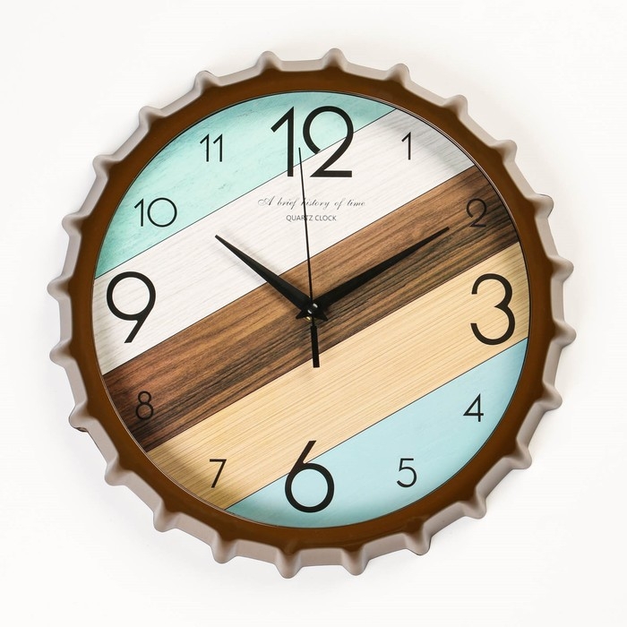 Часы настенные, серия: Интерьер, дискретный ход, d-33.5 см, АА Часы настенные, серия: Интерьер, дискретный ход, d-33.5 см, АА