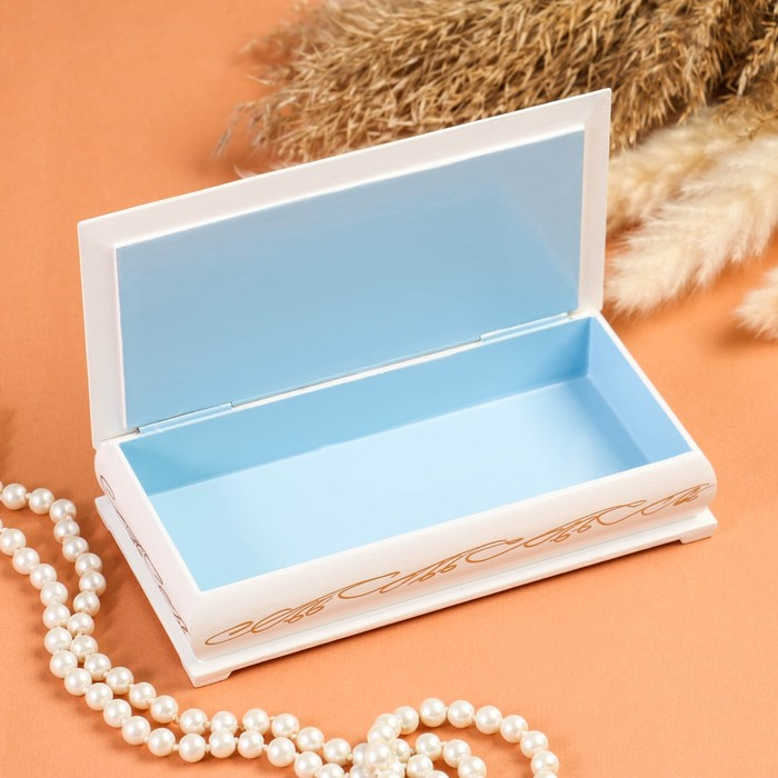 Шкатулка - купюрница «5000 рублей», белая, 8,5×17 см, лаковая миниатюра Шкатулка - купюрница «5000 рублей», белая, 8,5×17 см, лаковая миниатюра