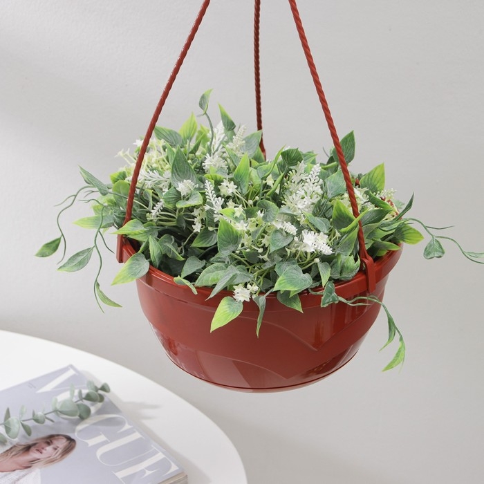 Кашпо уличное с прикорневым поливом «Мальва», 4,7 л, цвет терракотовый Кашпо уличное с прикорневым поливом «Мальва», 4,7 л, цвет терракотовый