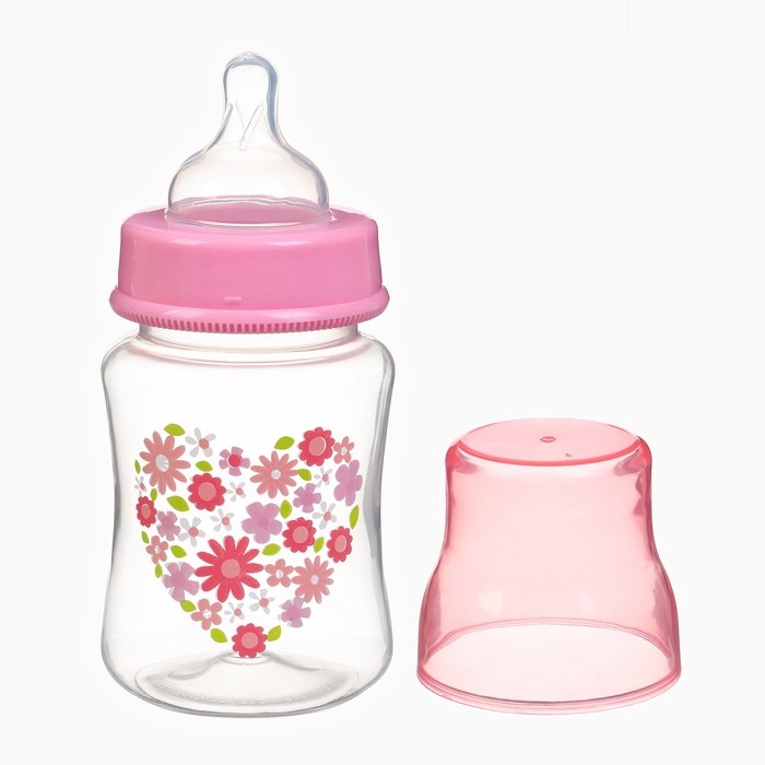 Бутылочка для кормления, ШГ Ø50 180мл., цвет розовый Бутылочка для кормления, ШГ Ø50 180мл., цвет розовый