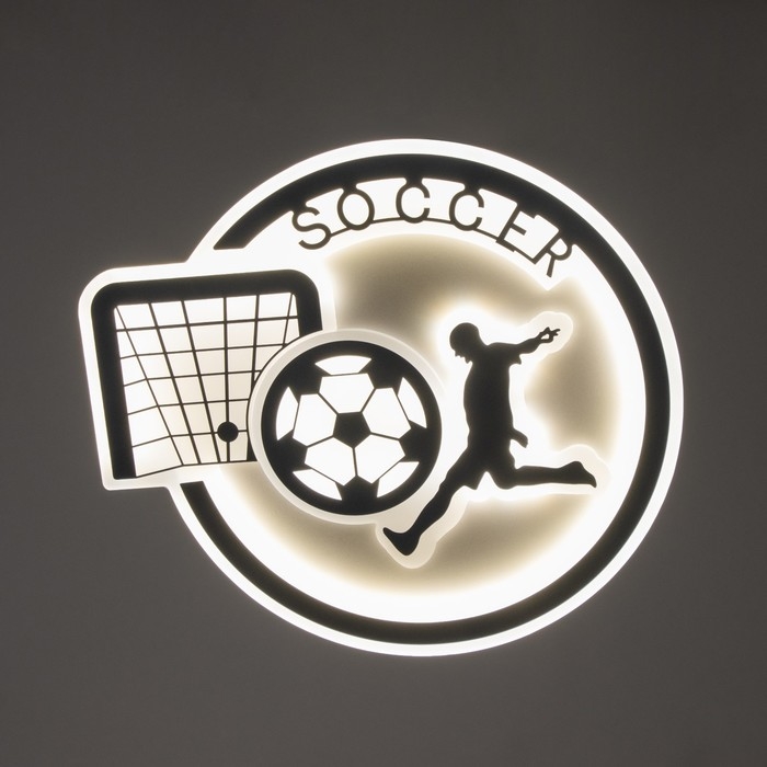 Люстра Люстра "Футбол" LED 68Вт 2 режима синий 55х50х10см