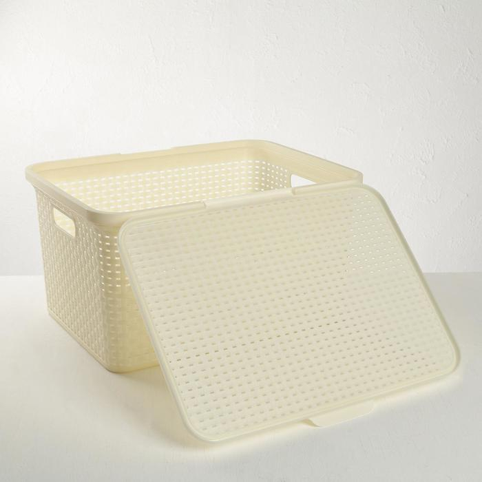 Корзина для хранения «Артлайн», 30 л, 46×34×25 см, цвет МИКС Корзина для хранения «Артлайн», 30 л, 46×34×25 см, цвет МИКС