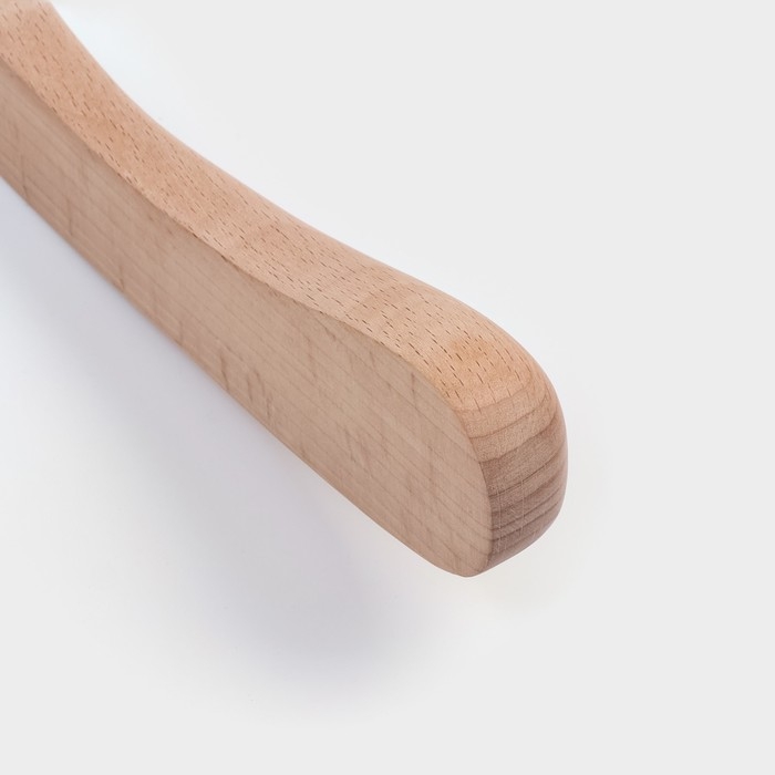 Плечики - вешалка LaDо́m Prime, 39,5×4,5×27,5 см, деревянная, широкие плечики, цвет светлое дерево Плечики - вешалка LaDо́m Prime, 39,5×4,5×27,5 см, деревянная, широкие плечики, цвет светлое дерево