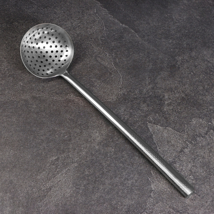 Шумовка для казана узбекская 53см, диаметр 14см, мет ручка Шумовка для казана узбекская 53см, диаметр 14см, мет ручка