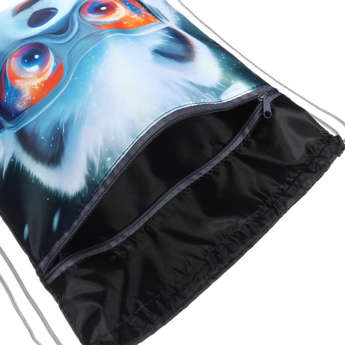 Мешок для обуви с карманом 420 х 340 мм, Calligrata МСО-7С, (мягкий полиэстер, плотность 210D),  Мешок для обуви с карманом 420 х 340 мм, Calligrata МСО-7С, (мягкий полиэстер, плотность 210D), "Пушистый дружок песик"