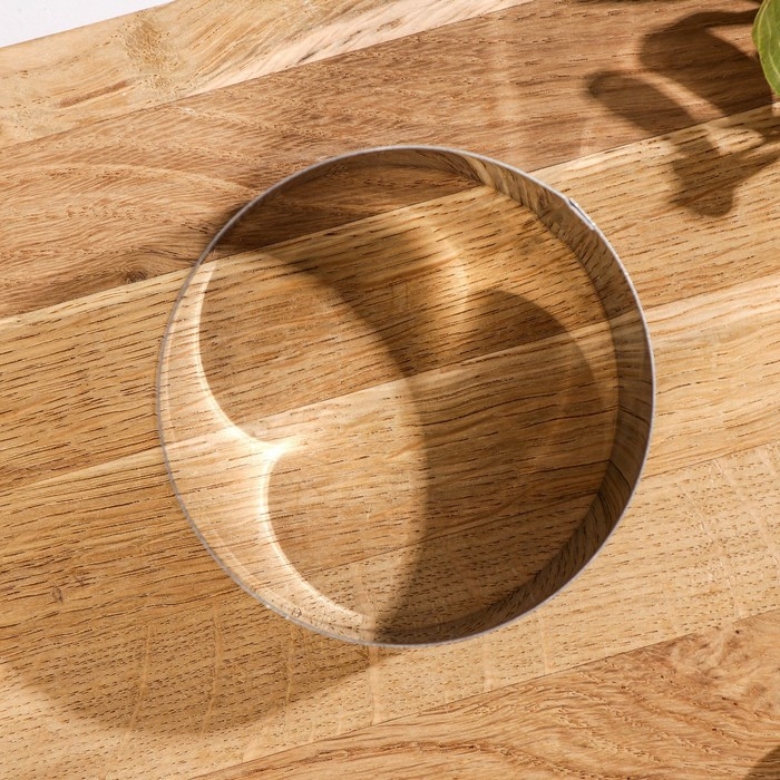 Форма для выкладки и выпечки Доляна «Кольцо», 8×4 см, цвет серебристый Форма для выкладки и выпечки Доляна «Кольцо», 8×4 см, цвет серебристый