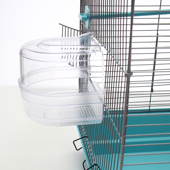 Клетка для птиц Клетка для птиц "Пижон" №104-Б, разборная, 2 секции, 58 х 40 х 88см, бирюзовая