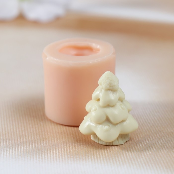 Молд силикон Молд силикон "Ёлка снежная" 2,4х2,4х3 см