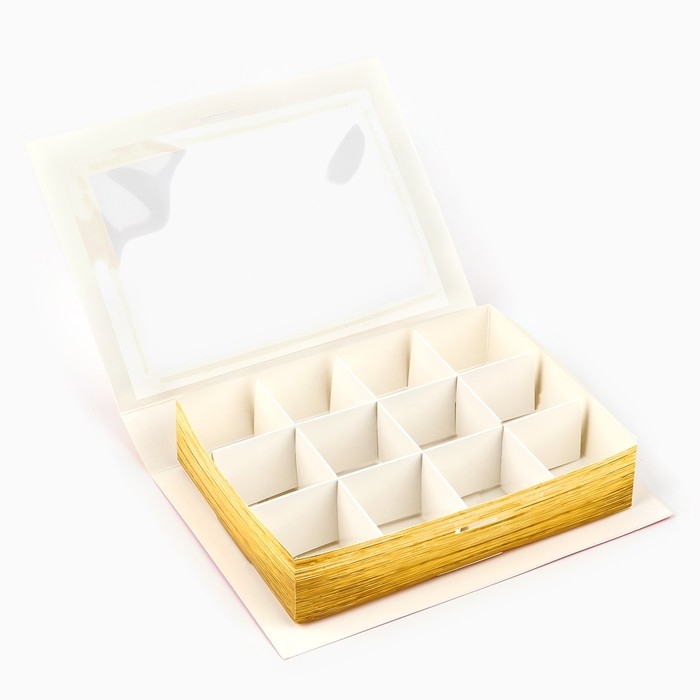 Коробка под 12 конфет с ячейками «Дедушка Мороз» 18.8 х 13.5 х 3.5 см, Новый год Коробка под 12 конфет с ячейками «Дедушка Мороз» 18.8 х 13.5 х 3.5 см, Новый год