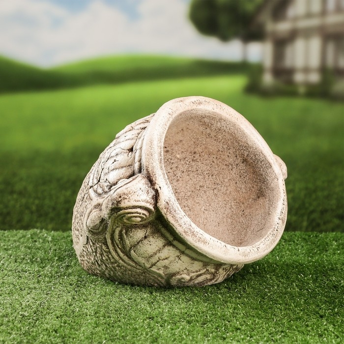 Фигурное кашпо  Фигурное кашпо "Камея" лежачее, 21х24см, микс