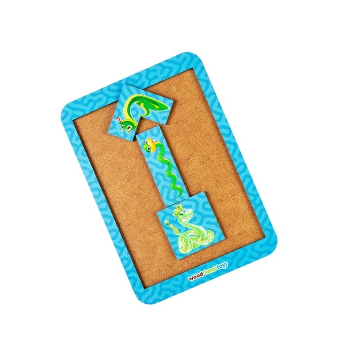 Тетрис «Весёлые змейки», А5, 12 дет.