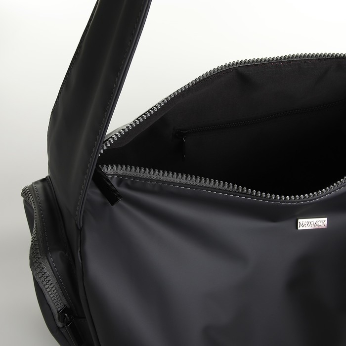 Сумка спортивная с боковыми карманами, серый цвет Сумка спортивная с боковыми карманами, серый цвет