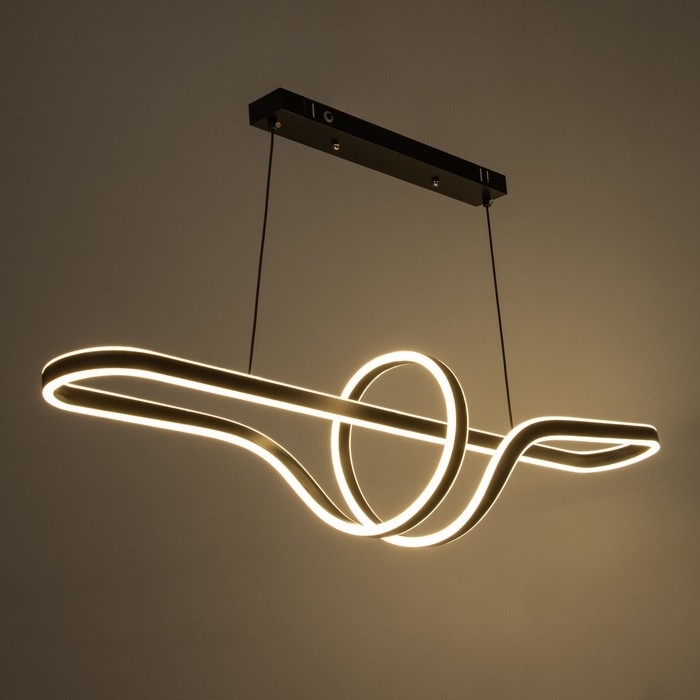 Светильник с ПДУ Светильник с ПДУ "Кендо" LED 160Вт 3000-6000К черный 100х24х25-125 см