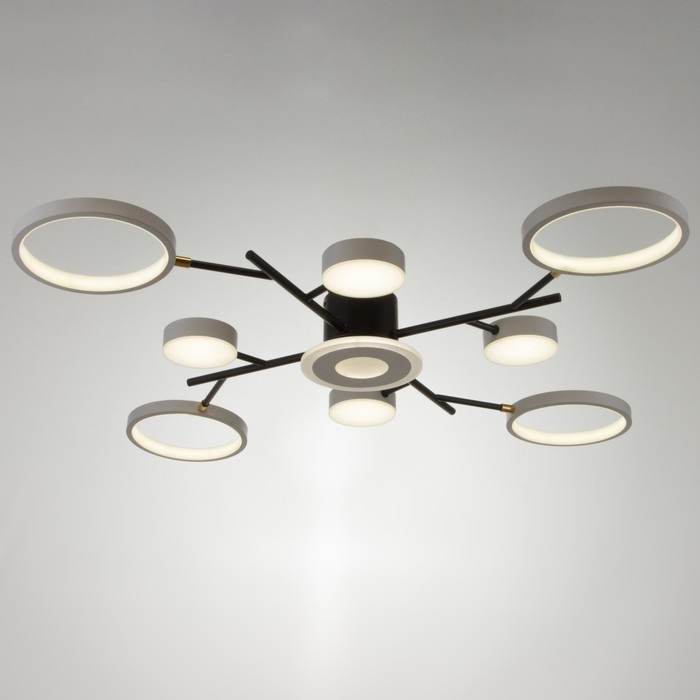 Люстра с ПДУ 2300/9WT LED 190Вт 3000-6000К белый 85х85х9 см BayerLux