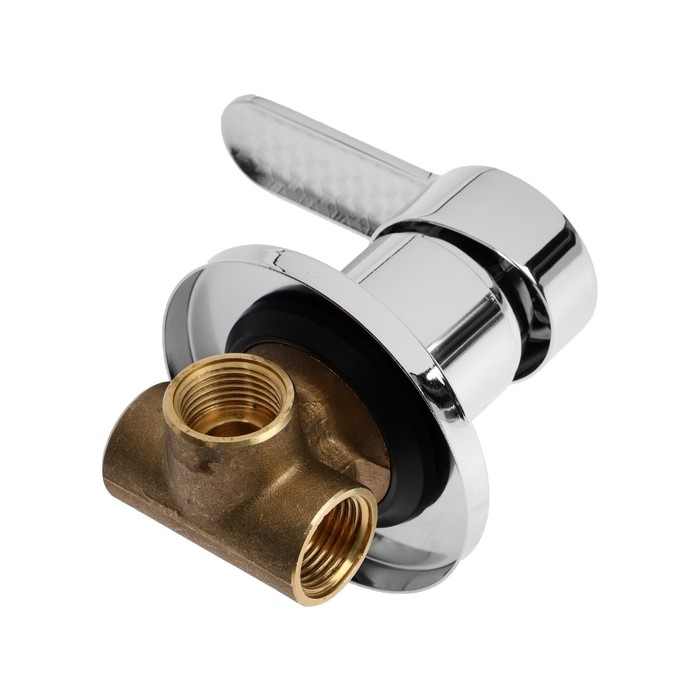 Смеситель для душевой кабины ZEIN, скрытый монтаж, ручка, картридж 35 мм, латунь, хром Смеситель для душевой кабины ZEIN, скрытый монтаж, ручка, картридж 35 мм, латунь, хром