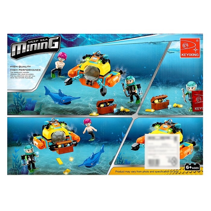 Конструктор Кладоискатели «Краб-лодка», 165 деталей Конструктор Кладоискатели «Краб-лодка», 165 деталей