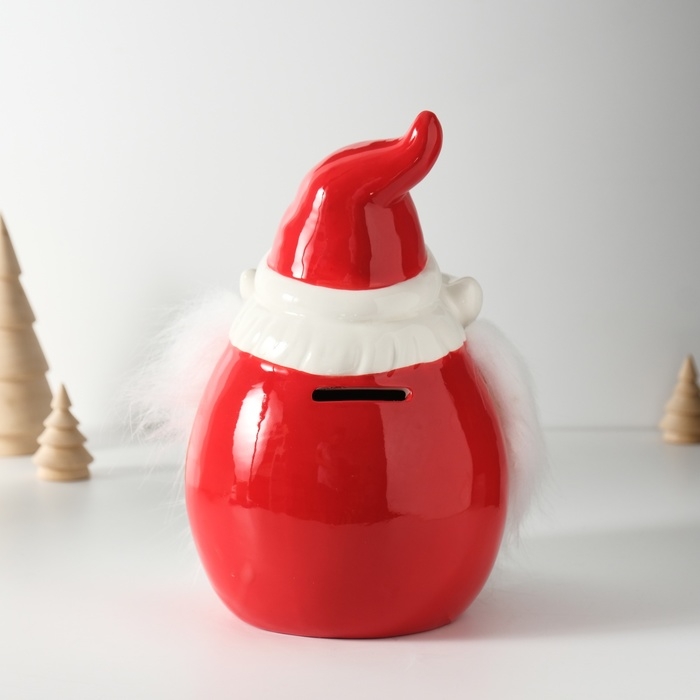 Копилка керамика  Копилка керамика "Дедушка Мороз с большой бородой" 12,4х12,8х19 см