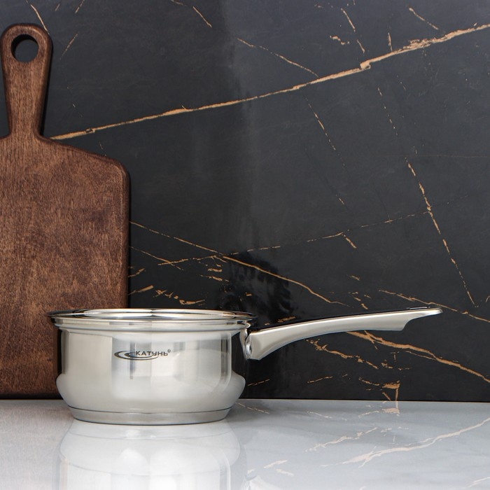 Ковш «Гретта», 1,6 л, d=16 см, капсульное дно, без крышки, индукция Ковш «Гретта», 1,6 л, d=16 см, капсульное дно, без крышки, индукция