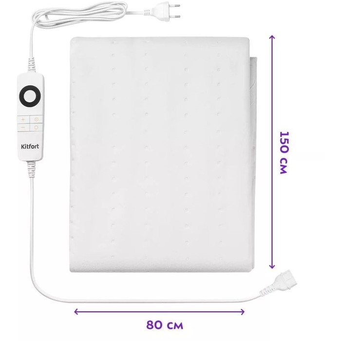 Электропростыня КТ-2061, 150х80 см, 6 режимов, белый Электропростыня КТ-2061, 150х80 см, 6 режимов, белый