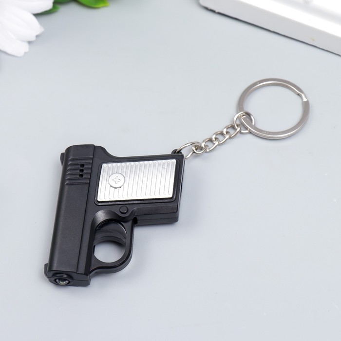 Фонарик свет на кольце Фонарик свет на кольце "Пистолет" МИКС