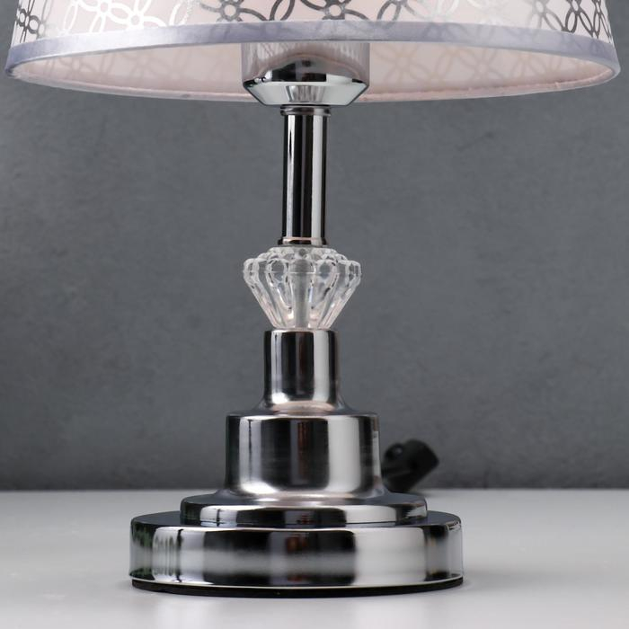 Лампа настольная 16227/1CR Е27 40Вт хром 21х21х34,5 см RISALUX