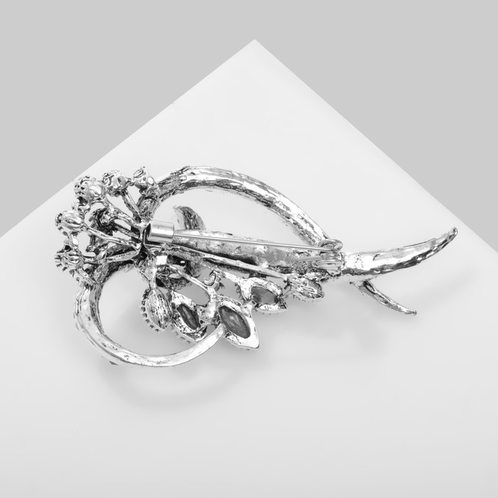 Брошь «1000 и 1 ночь» завитки, цветная в серебре Брошь «1000 и 1 ночь» завитки, цветная в серебре