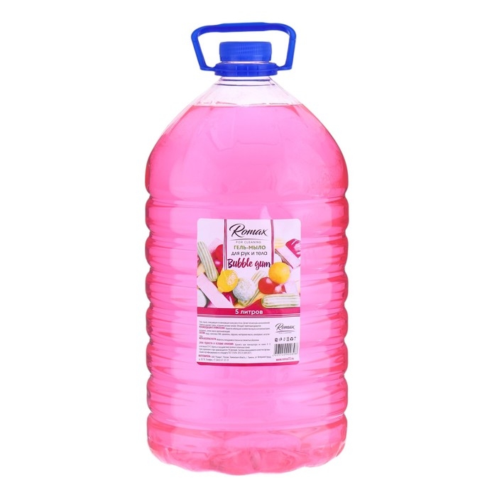 Гель-мыло Romax Bubble Gum, 5 л Гель-мыло Romax Bubble Gum, 5 л