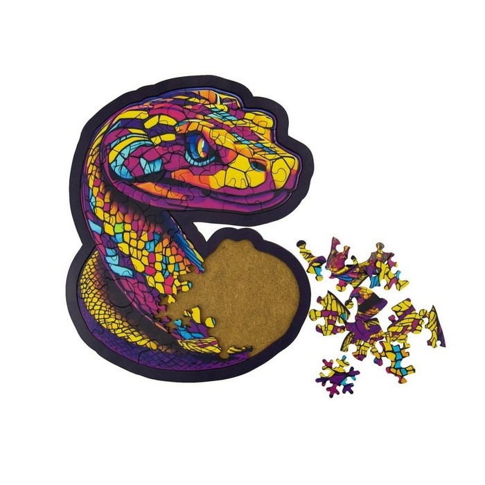 Пазл-вкладыш «Анаконда» на подложке, 52 дет. Пазл-вкладыш «Анаконда» на подложке, 52 дет.