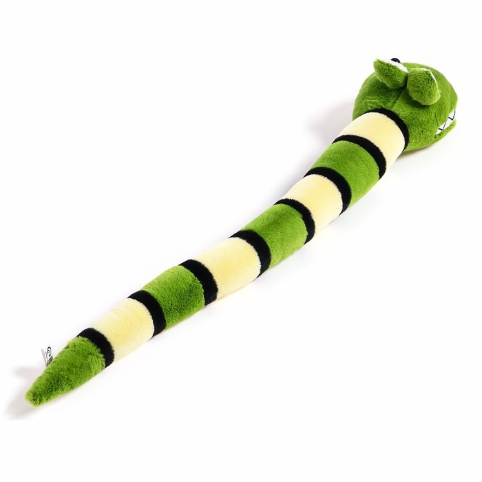 Мягкая игрушка «Змея», в полоску, 59 см, цвет зелёный Мягкая игрушка «Змея», в полоску, 59 см, цвет зелёный