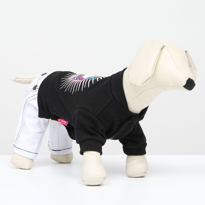 Комбинезон Комбинезон "Единорог", размер 10 (ДС 25 см, ОГ 34 см, ОШ 24 см), чёрно-белый