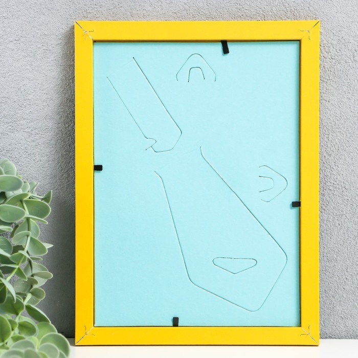 Фоторамка МДФ 15х21 см, №6 желтый (пластиковый экран) Фоторамка МДФ 15х21 см, №6 желтый (пластиковый экран)