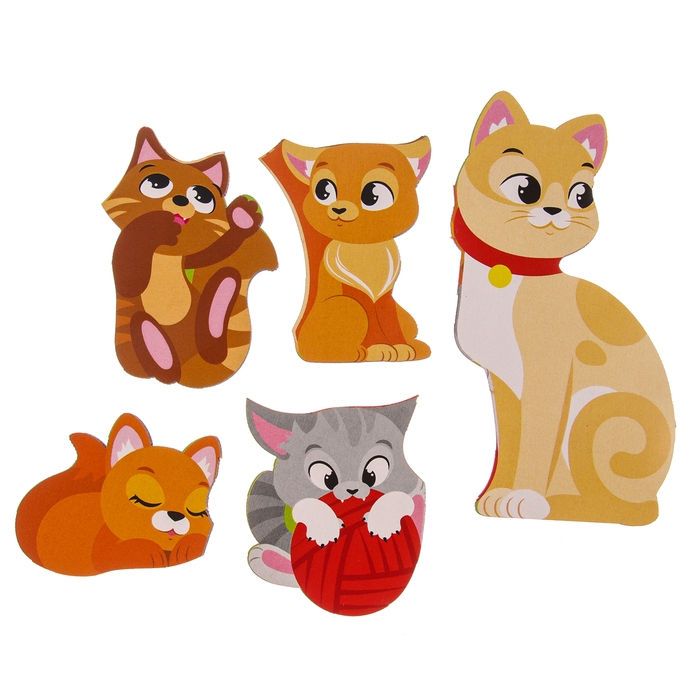 Головоломка «Кошка с котятами» для самых маленьких Головоломка «Кошка с котятами» для самых маленьких